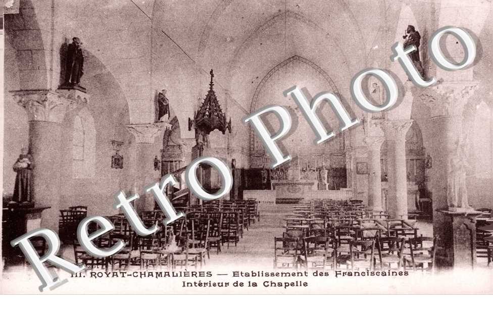 CHAMALIERES Etablissement des Franciscaines Interieur de la Chapelle