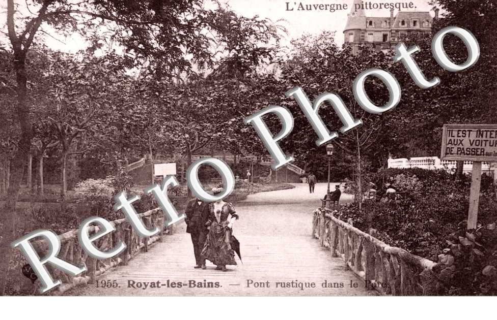 Pont rustique dans le parc