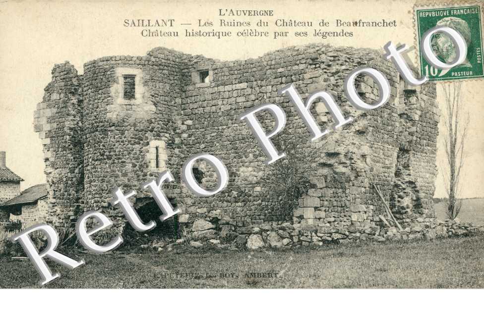 les ruines du chateau de Beaufranchet