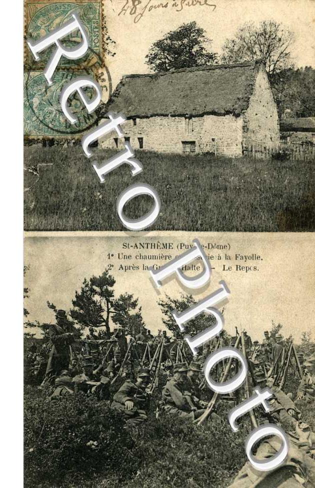 Une chaumiere ou jasserie  a la Fayolle - repos apres la grande hale