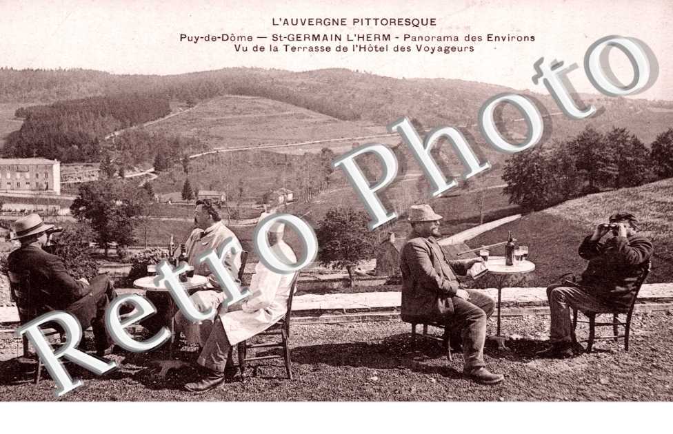 vue de la terrasse de l'Hotel des voyageurs