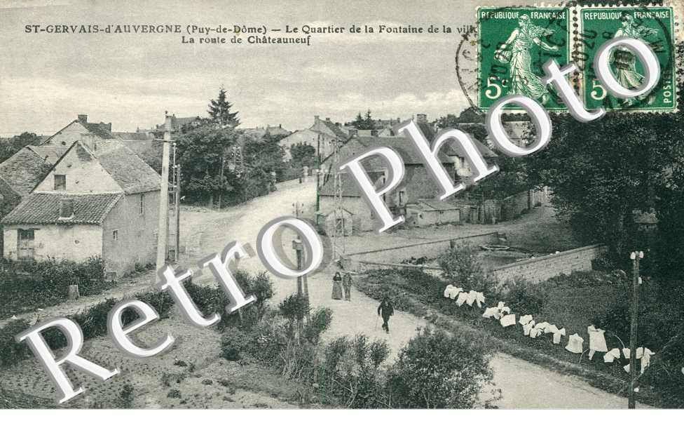 le Quartier de la Fontaine de la Ville, la Route de Chateauneuf
