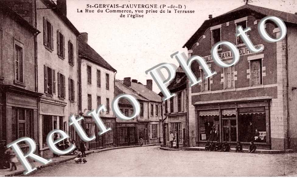la Rue du Commerce, Vue prise de la Terrasse de l'Eglise