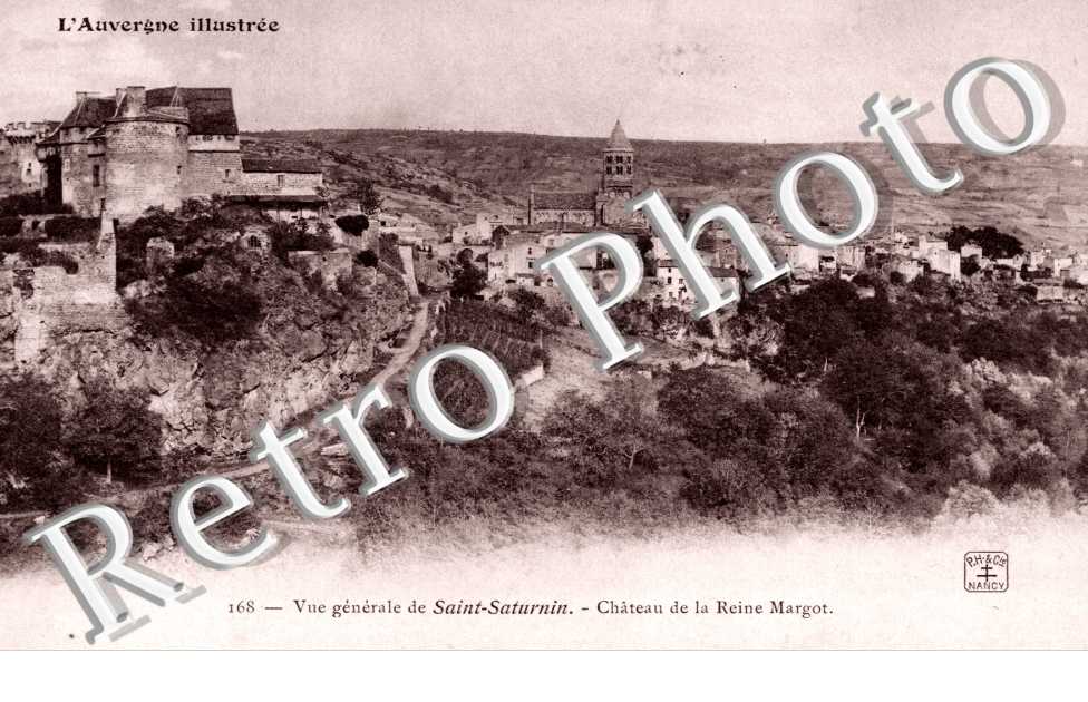 Vue generale, village, chateau de la raine Margot