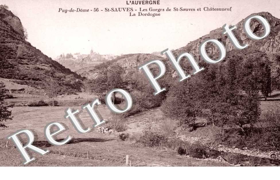 les gorges de St Sauves et Chateauneuf