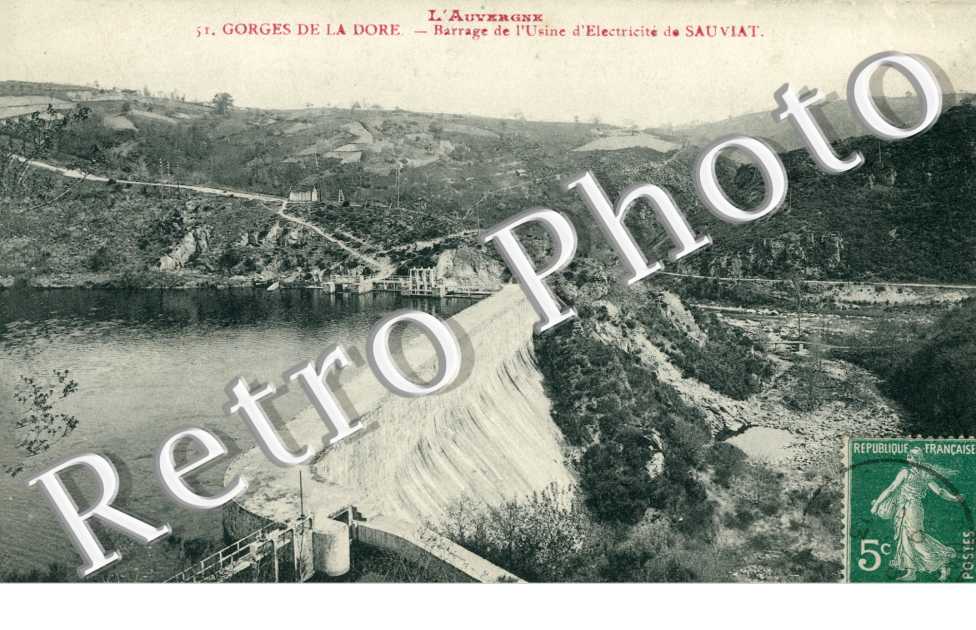 barrage de l'usine electrique de Sauviat
