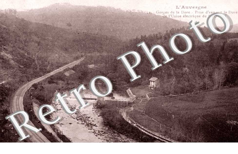 Prise d'eau sur la Dore de l'usine électrique de Sauviat