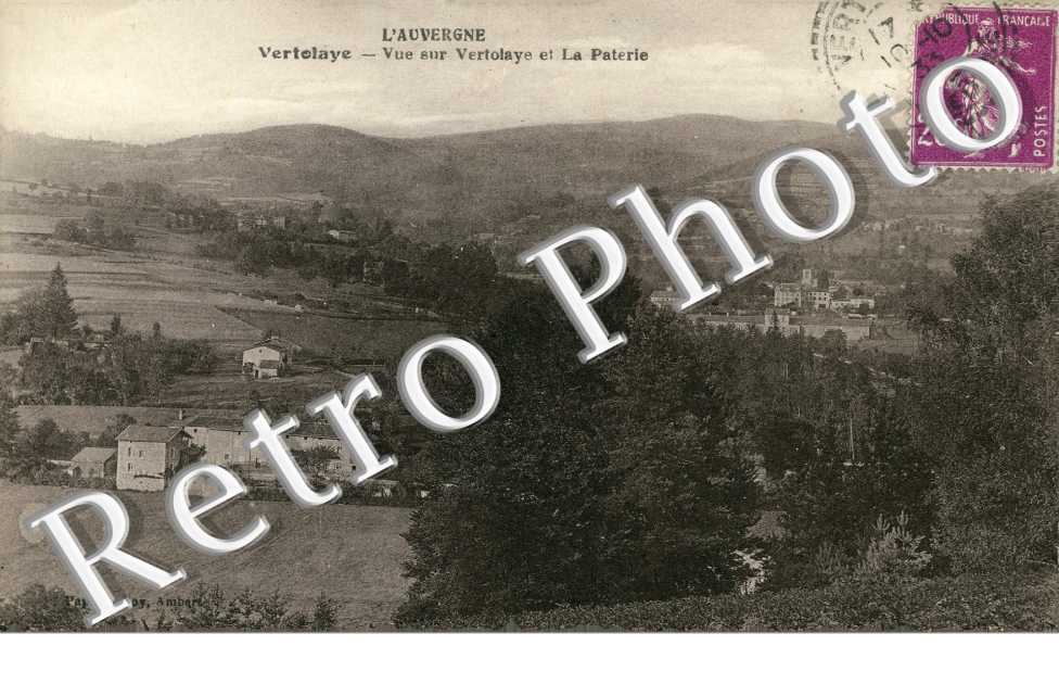 vue sur Vertolaye et sur la paterie