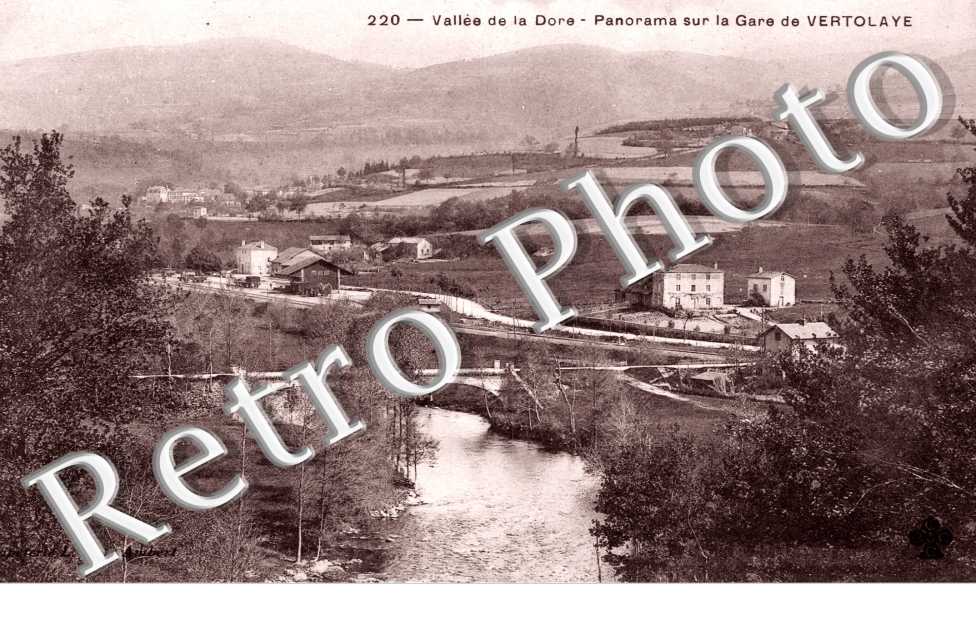 panorama sur la gare de Vertolaye
