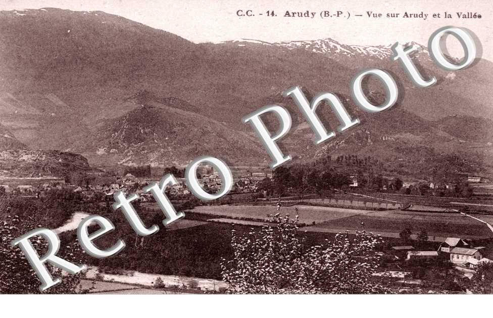 Vue sur Arudy et la vallee