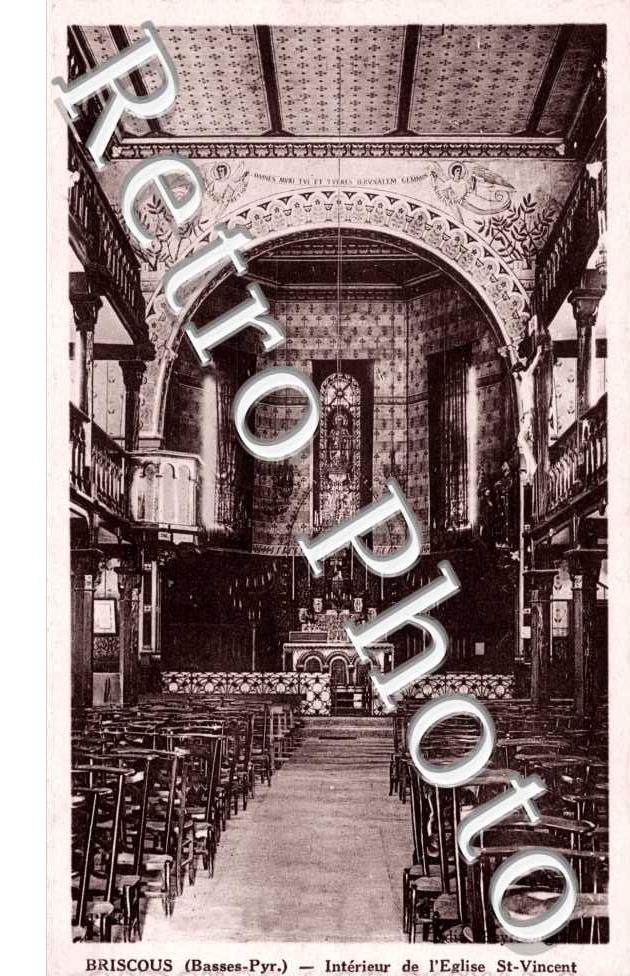 Interieur de l'eglise st-Vincent