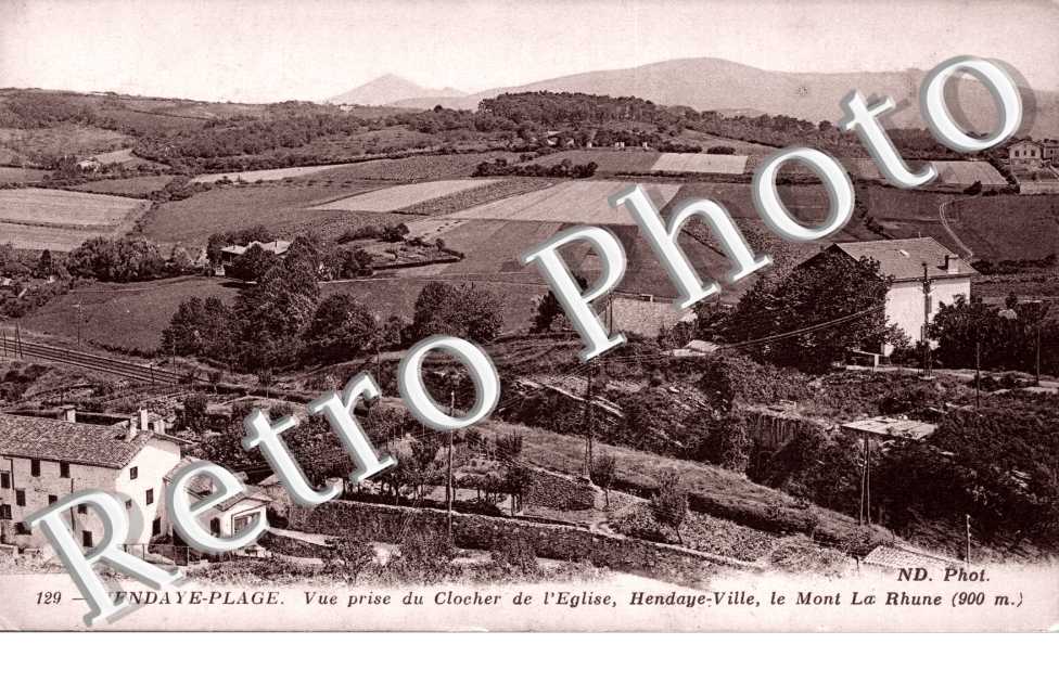 Vue prise du clocher de l'eglise