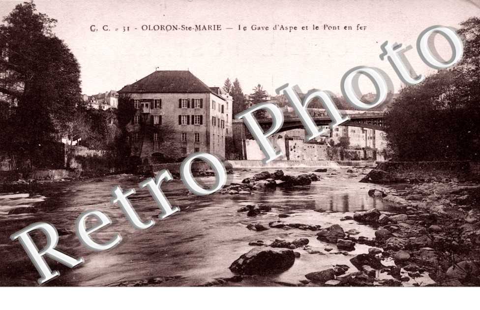 le gave d'Aspe et le pont en fer