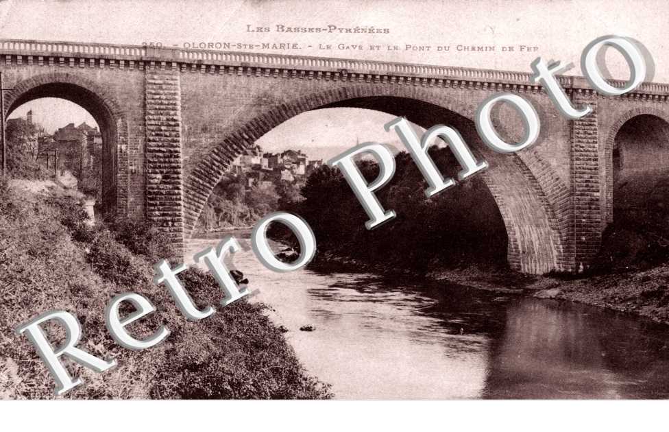 le gave et le pont du chemin de fer