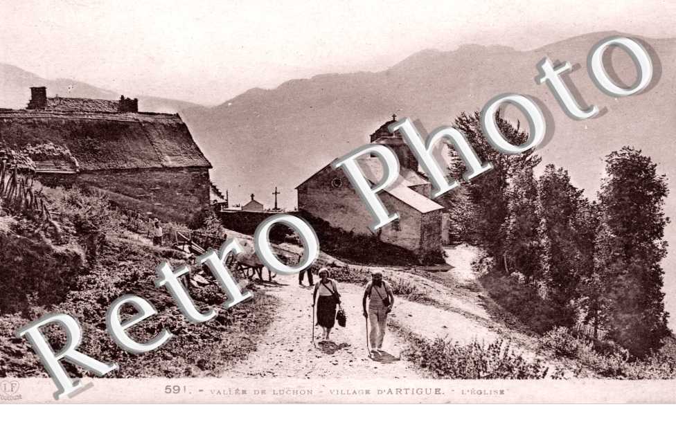 la Vallee de Luchon, Village d'Artigue, l'Eglise