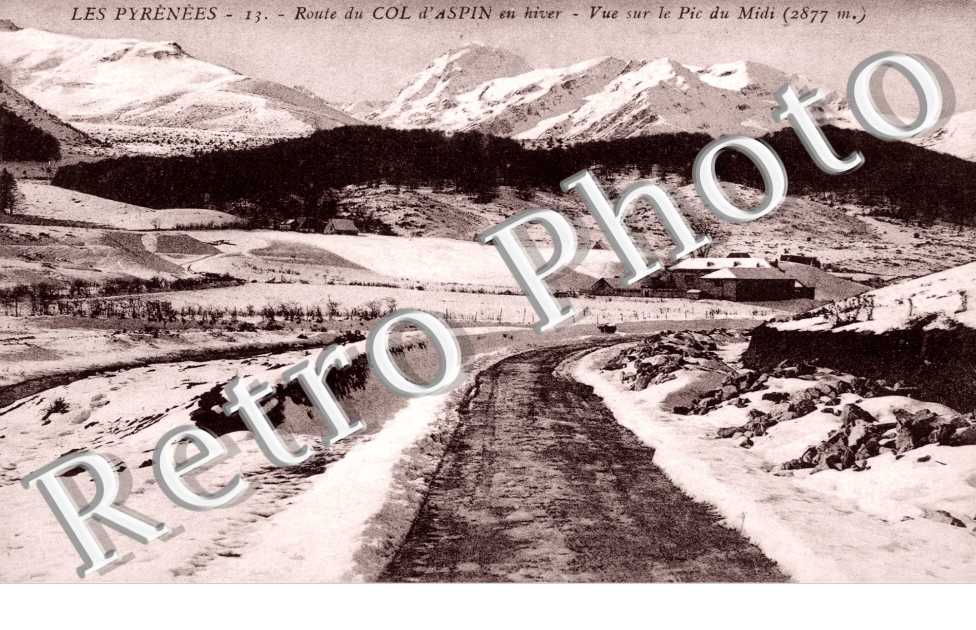 Route du Col d'Aspin en Hiver, Vue sur le Pic du Midi