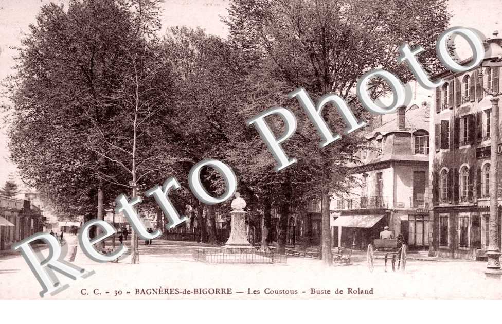 Bagneres-de-Bigorre, les Coustous, Buste de Roland