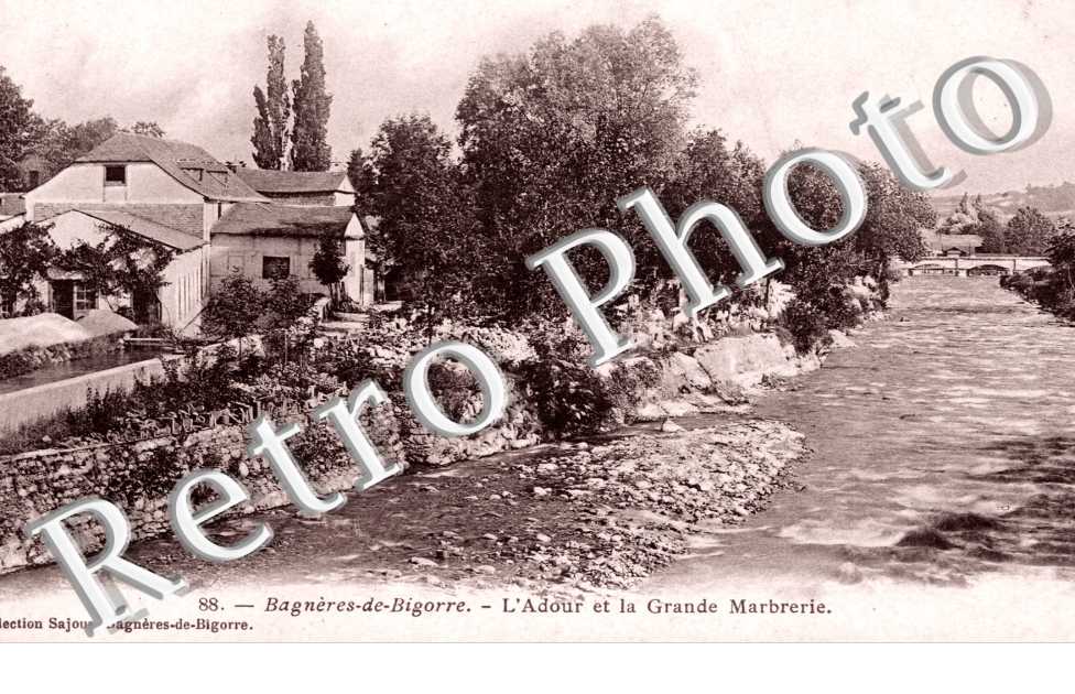 Bagneres-de-Bigorre, l'Adour et la Grande Marbrerie