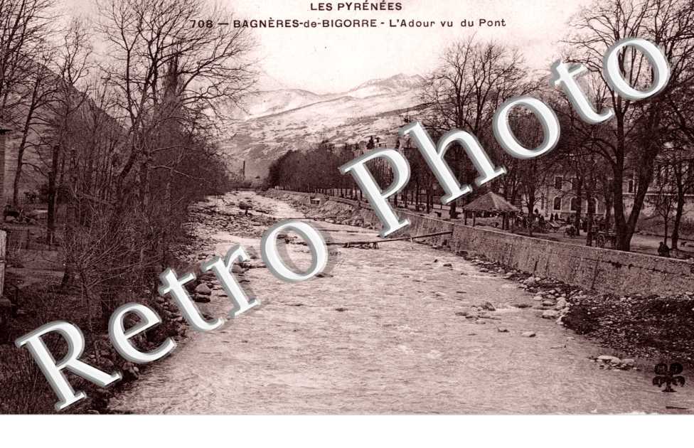 Bagneres-de-Bigorre, l'Adour vu du Pont