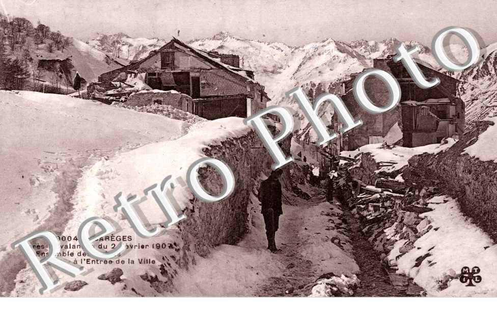 Le Village apres l'avalanche 1907
