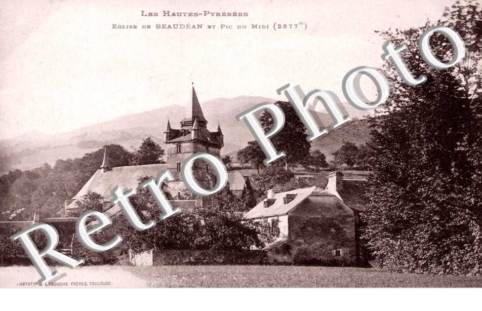 l'Eglise de Beaudean et Pic du Midi