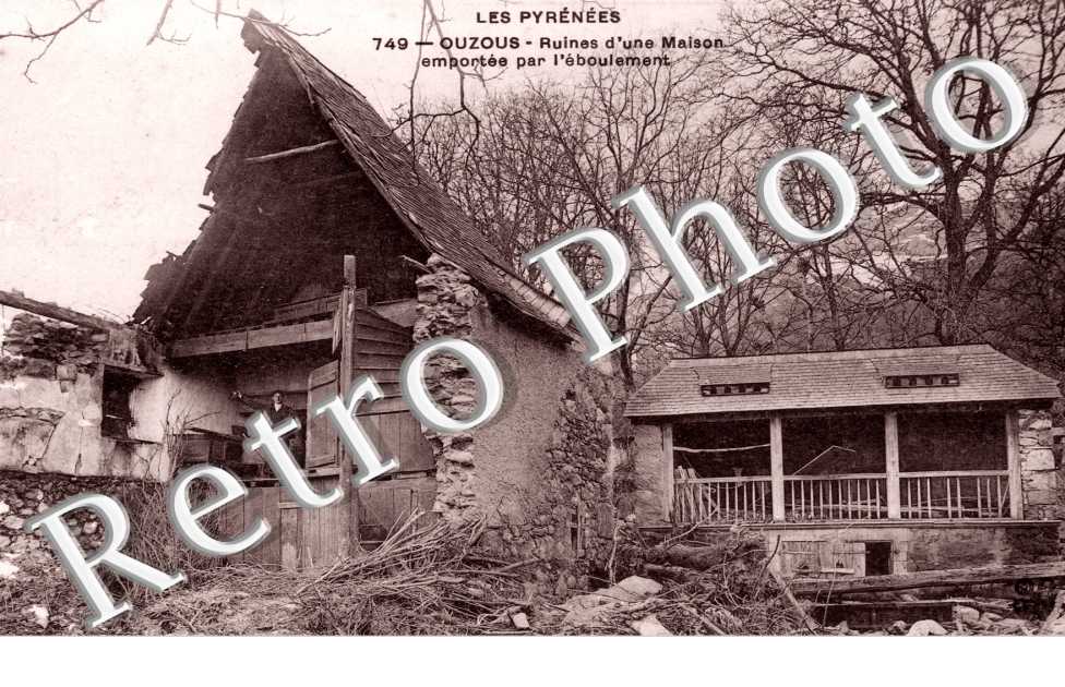 Ruines d'une Maison emportee par l'Eboulement