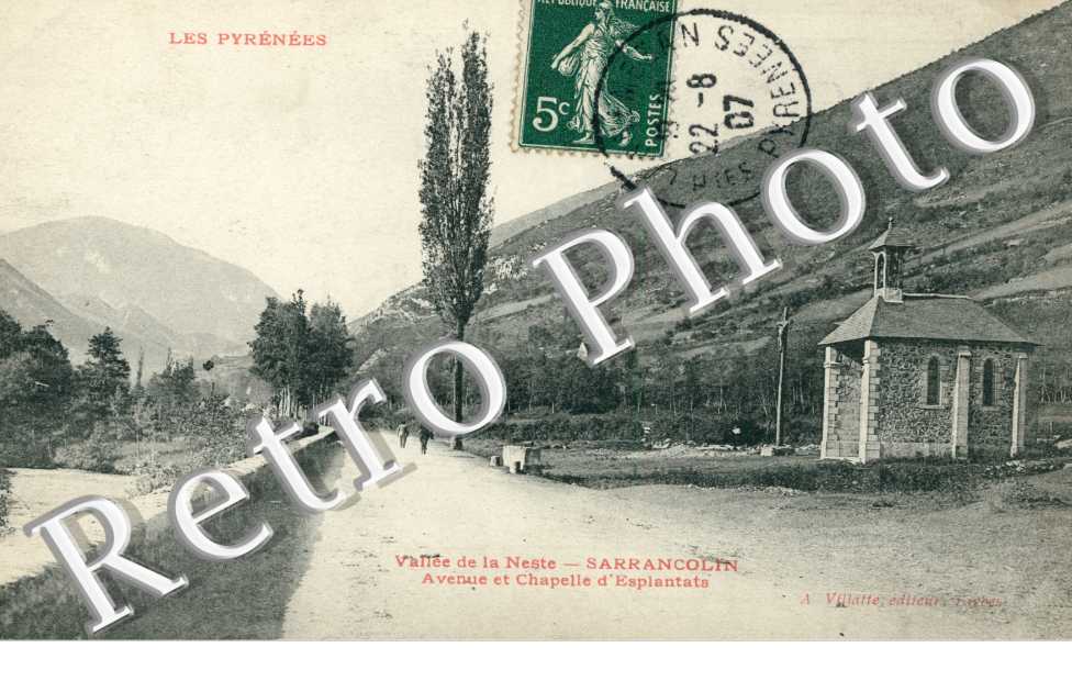 Avenue et chapelle d'Esplantats