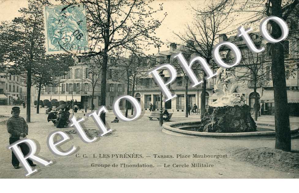 Place Maubourguet, Groupe de l'inondation, le Cercle Militaire