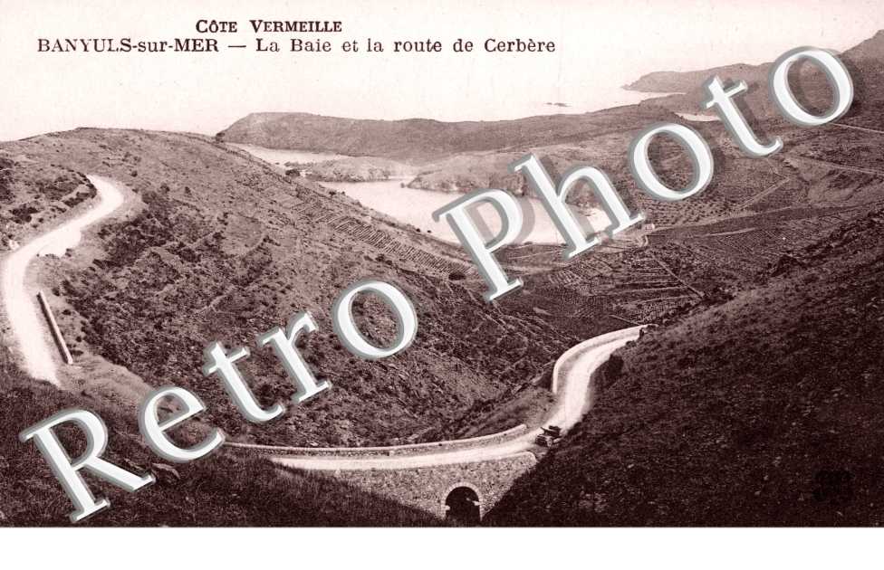 La Baie et la route de Cerbere