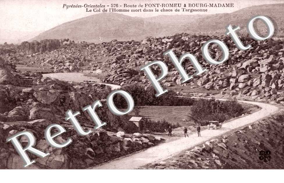 Route de Front-Romeu Col de l'Homme mort dans le chaos de Targasonne