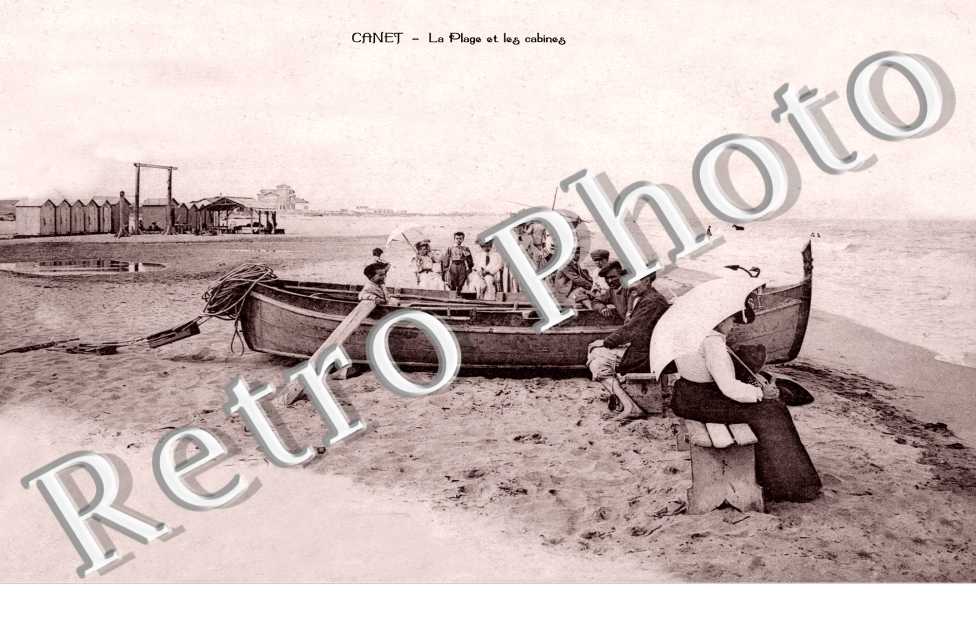 la plage et les cabines