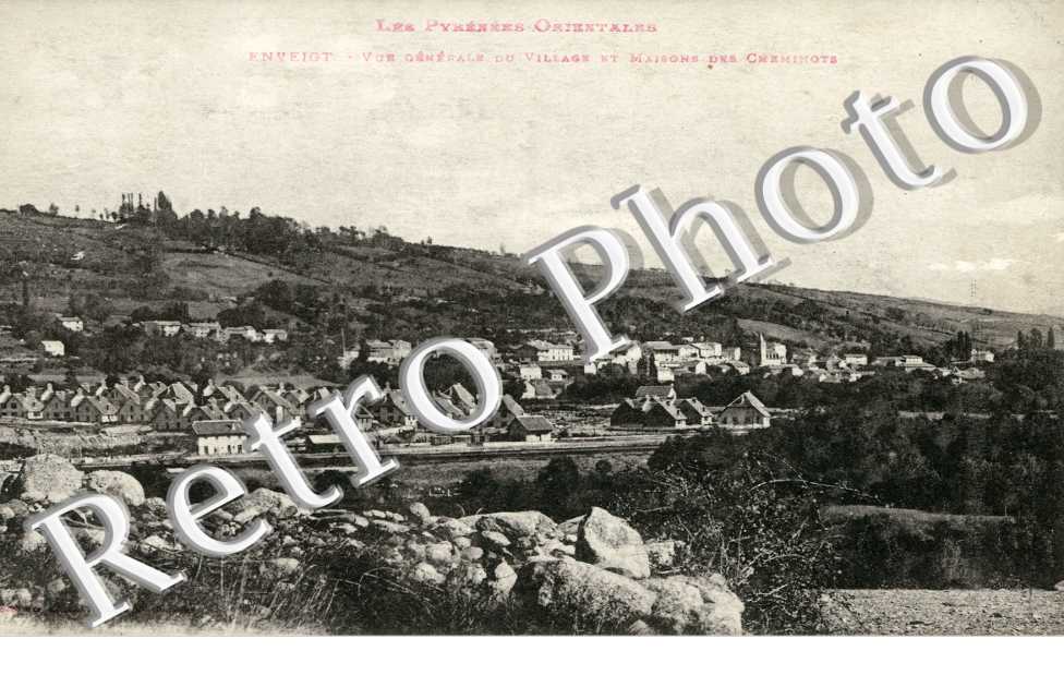 vue generale du village et maisons des Cheminots
