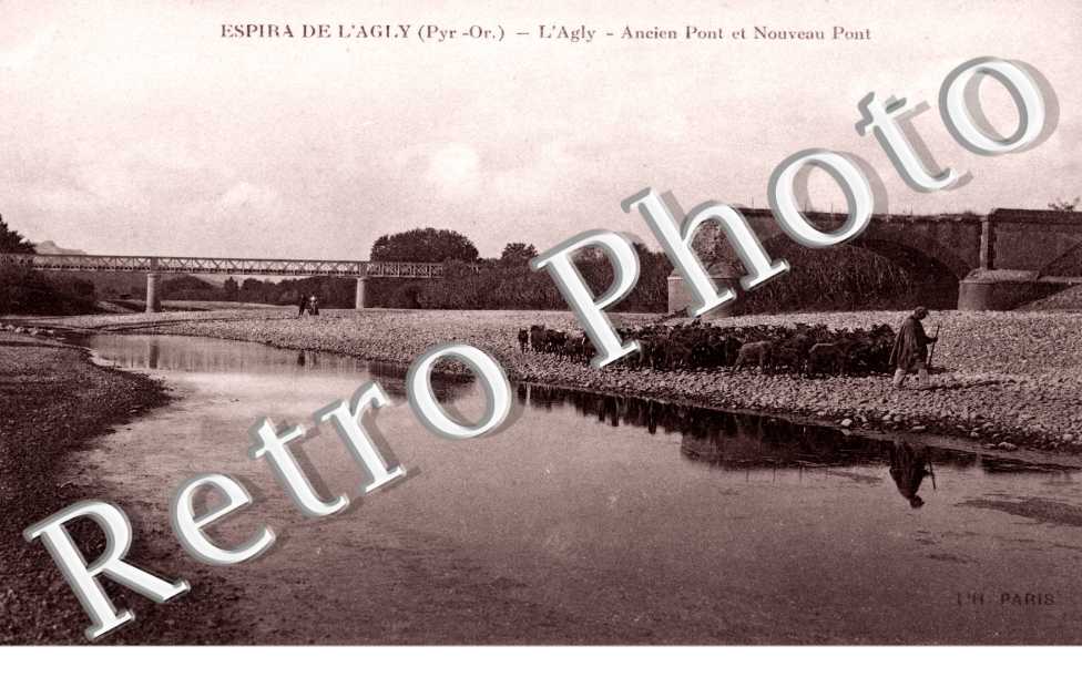 L'Agly - Ancien et nouveau pont