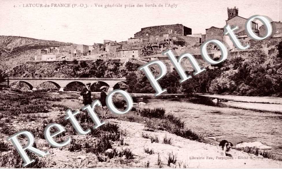 vue generale prise des bords de l'Agly
