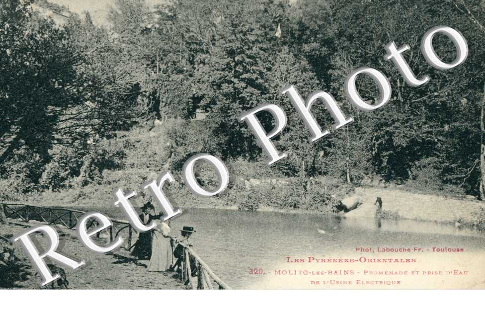 Promenade et prise d'eau de l'usine electrique