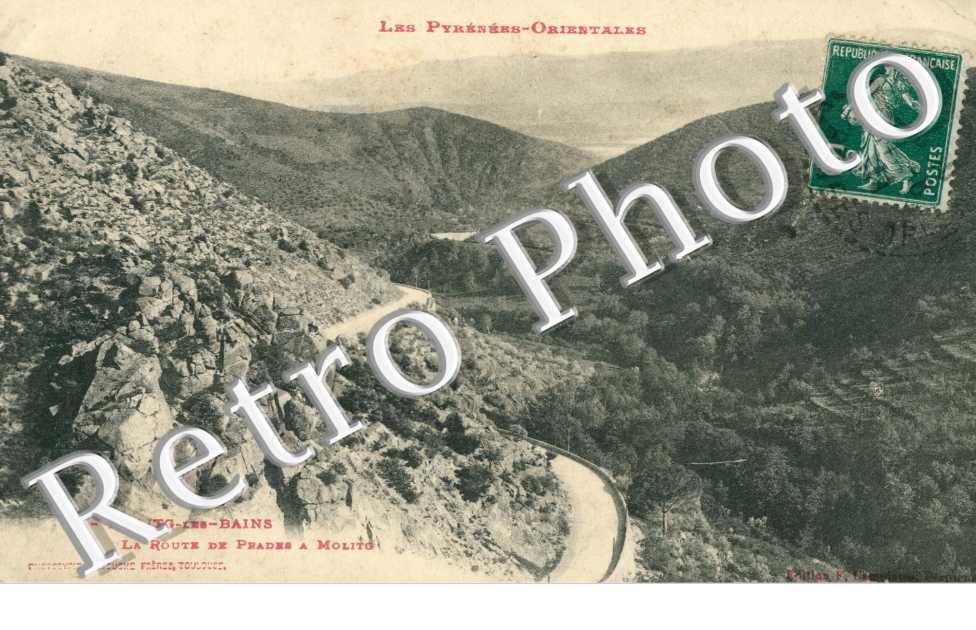 la route de Prades a Molitg