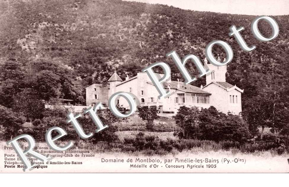 domaine de Montbolo, medaille d'or, concours agricole 1905