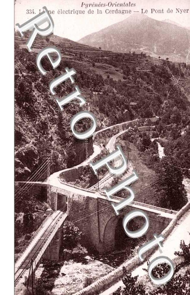 Ligne electrique de la Cerdagne - Le pont de Nyer