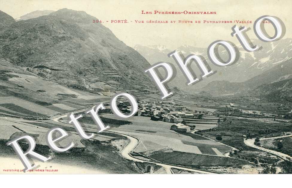 Vue generale et route de Puymaurena