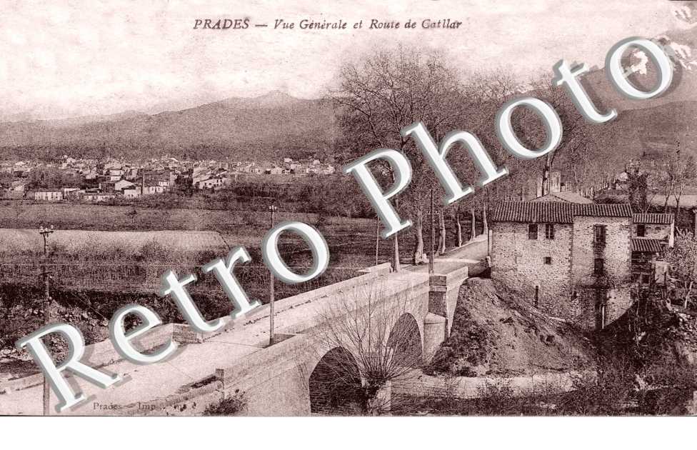 Vue generale et route de Catllar