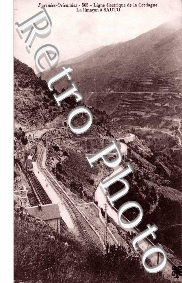 Ligne electrique de la Cerdagne la limacon