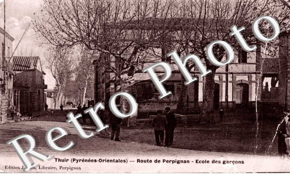 Route de Perpignan, ecole des garcons (editeur J. Fau)