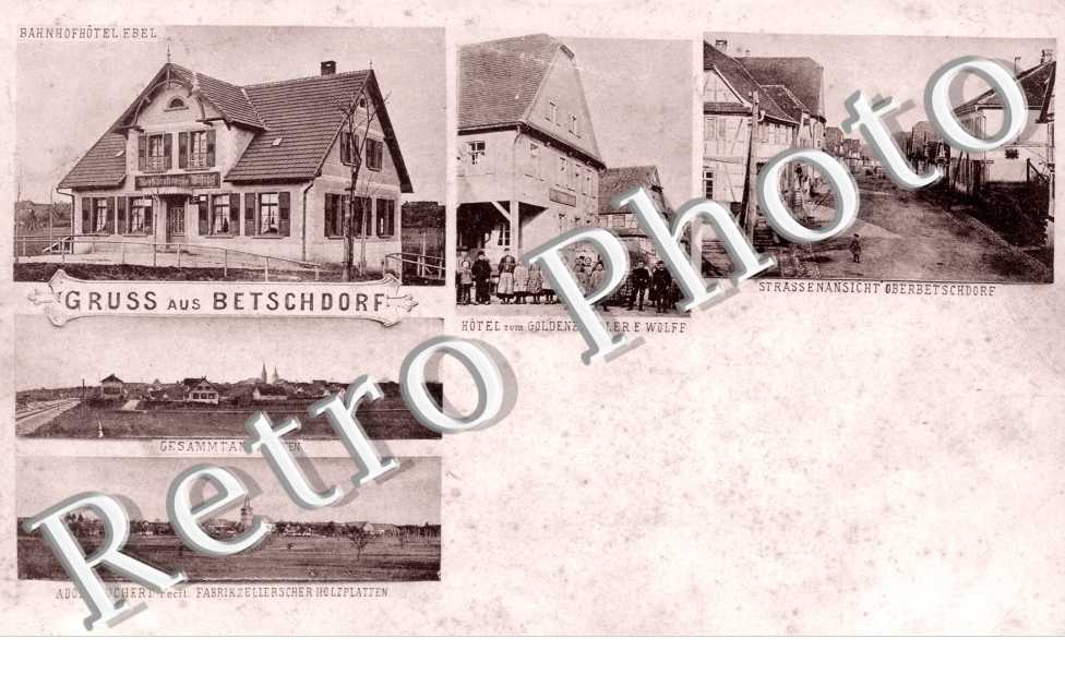 Hotel zum Goldenen Adler E. Wolff, Gesammtansichten, Bahnhofhotel Ebel