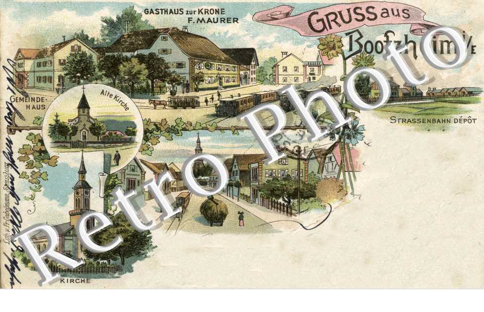 carte souvenir multivues style dessin