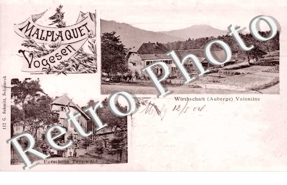MALPLAQUET - Wirthschaft (Auberge) Valentine, Fortshaus Tannwald