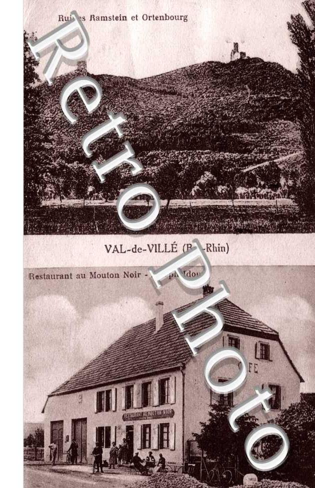 Ruines Ramstein et Ortenbourg - restaurant au mouton Noir Joseph Idoux  VAL DE VILLE