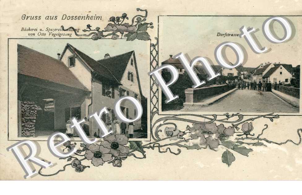 Dorfstrasse, Backerei und Spezereihandlung von Otto Vogelgesang