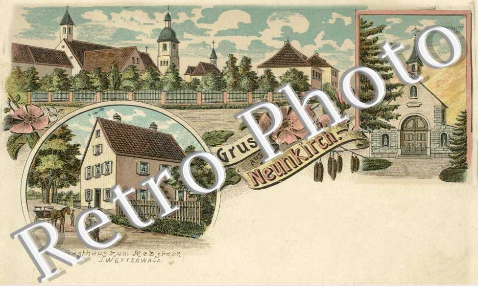 Gasthaus zum Rebstock J. Wetterwald, Kirche
