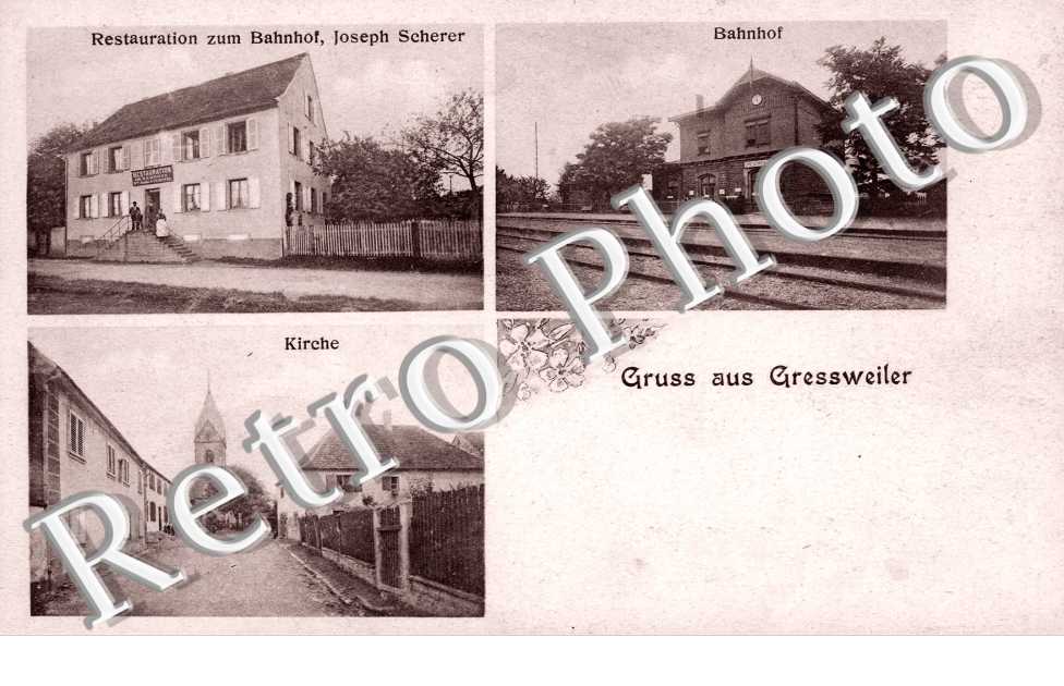 Kirche, Bahnhof, Restauration zum Bahnhof, Joseph Scherer