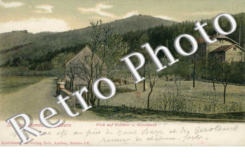 Station Stambach-Zabern, Blick auf Hohbarr und Geroldseck